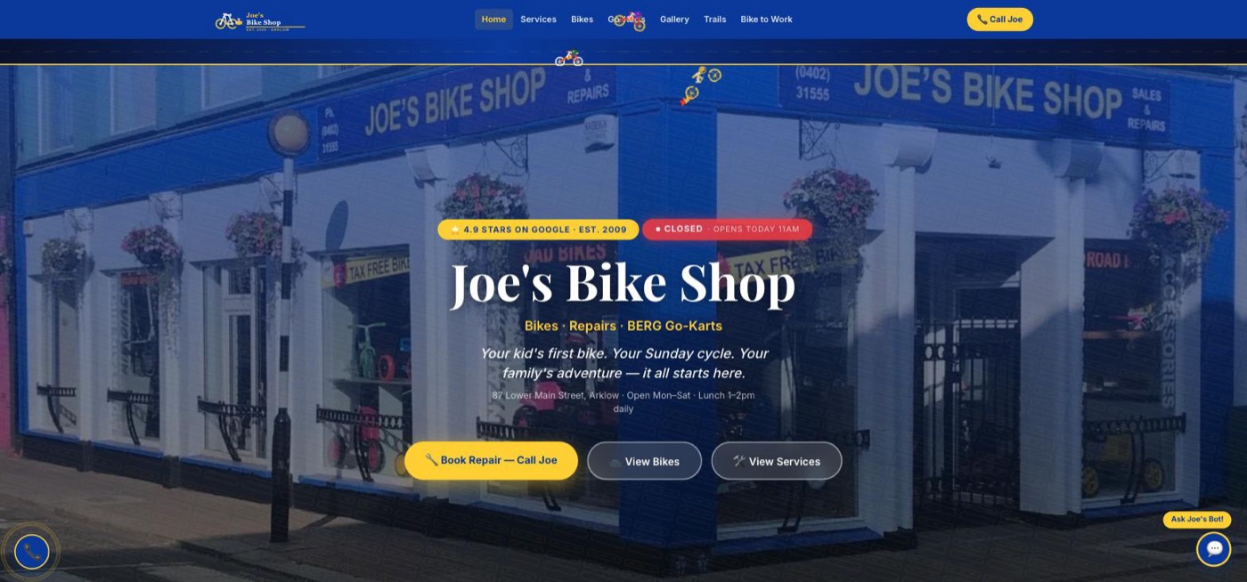Joe's Bike Shop Arklow